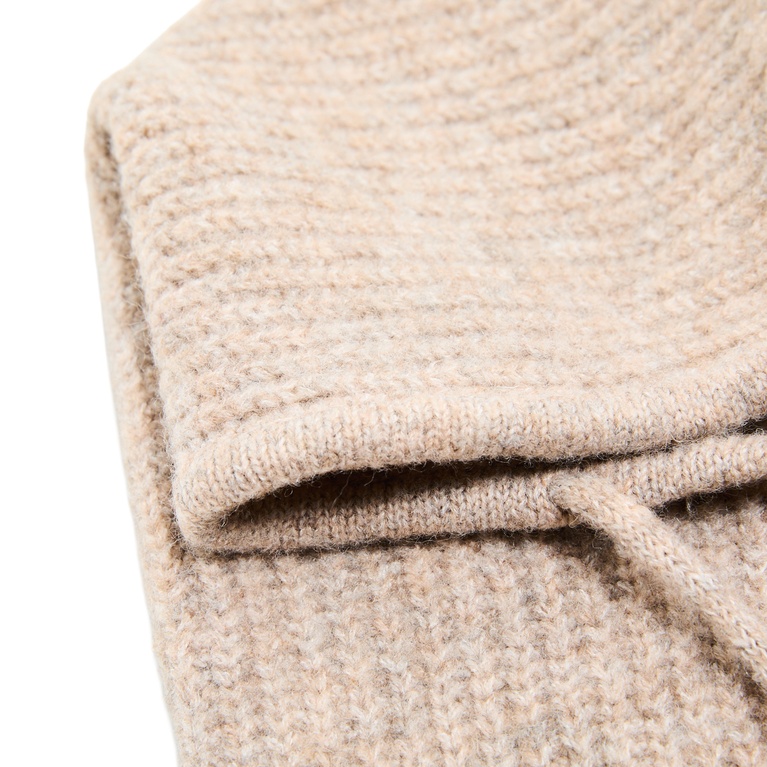 Ribbed balaclava "Kelly" Beige melange 2